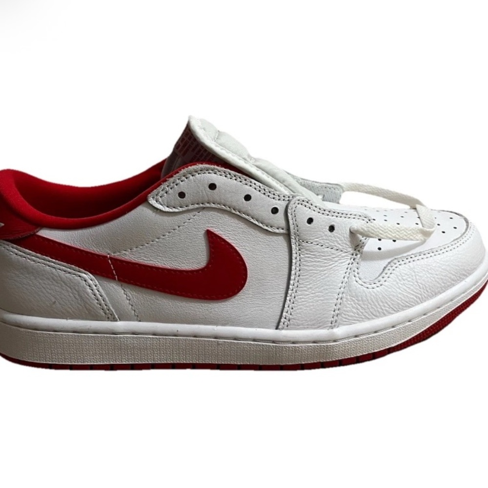 Air Jordan 1 Retro OG Low University Red White Men’s Size 11 - Picture 2 of 8